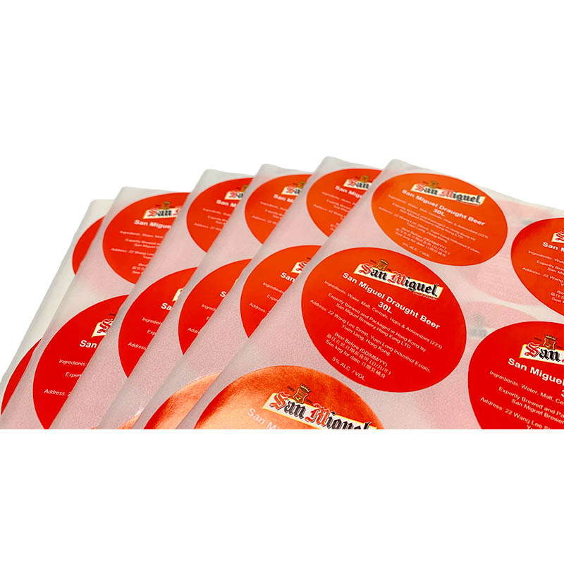 Custom Food And Beverage Labels, Glass Bottle Label Printing, Waterproof Labels For Beverage Packaging, Food Label Design And Production